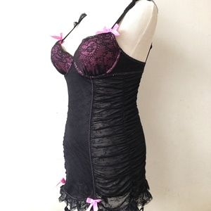 [SOLD] Victoria's Secret Black Mesh Lace Bustier